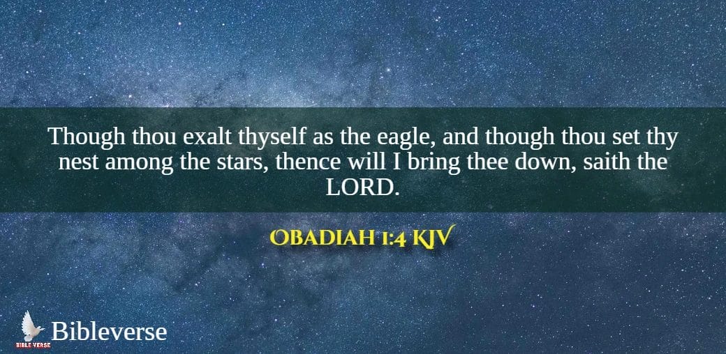 obadiah 1 4 kjv stars in bible verses images