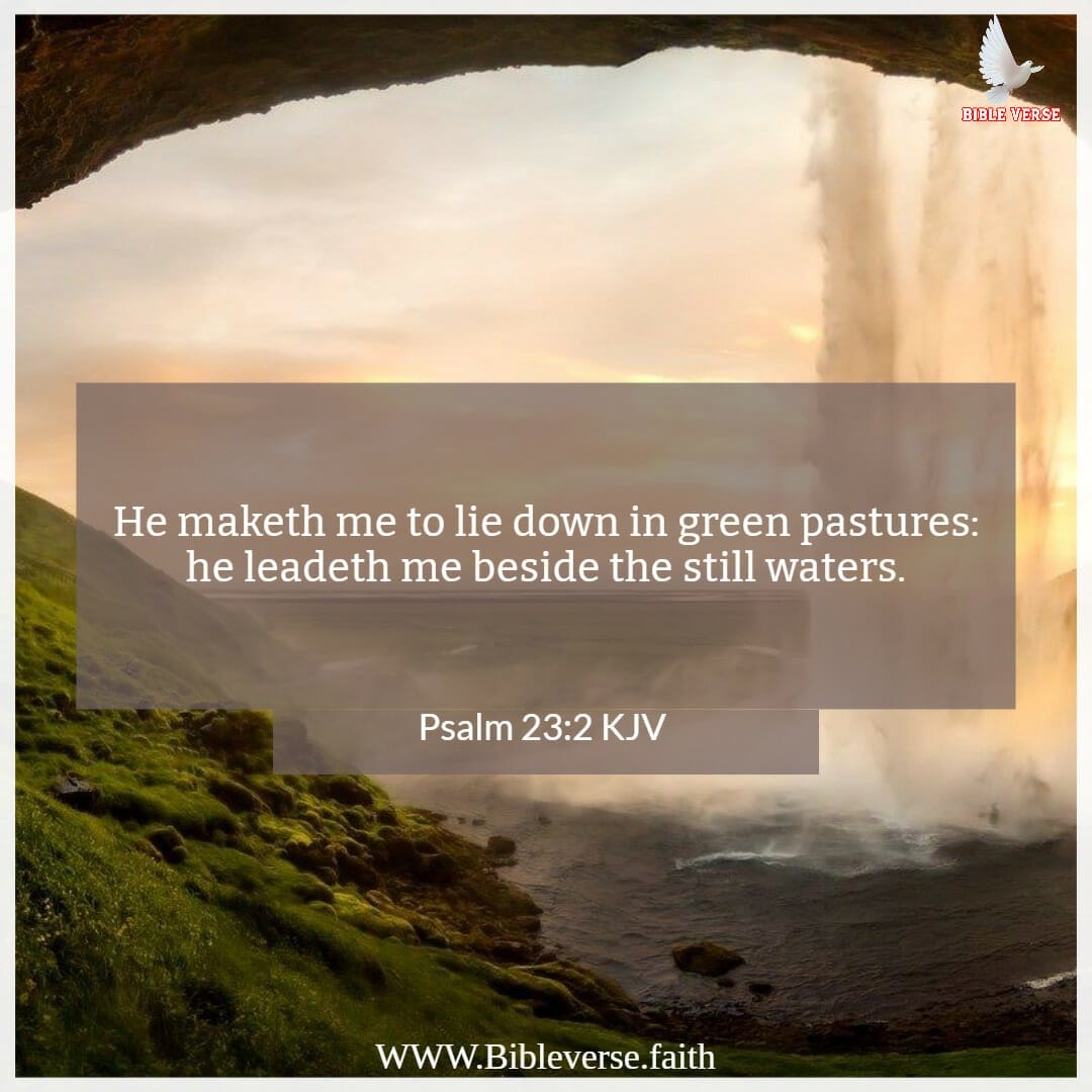 psalm 23 2 kjv bible verses about water images