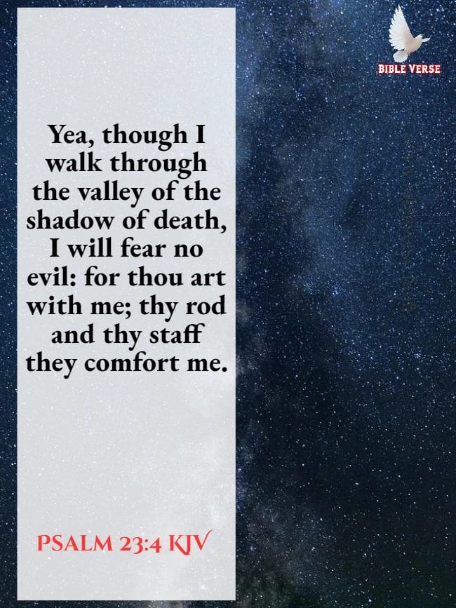 psalm 23 4 kjvbible verses about sadness images
