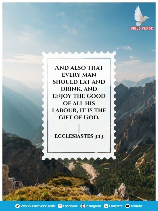 ecclesiastes 3 13 bible verses about contentment