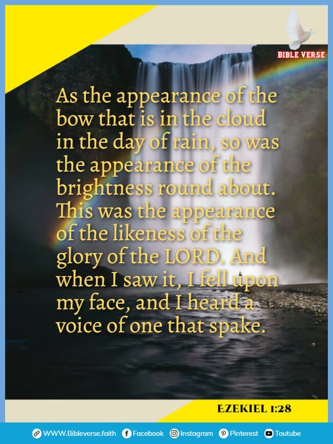 ezekiel 1 28 bible verses about rainbows images