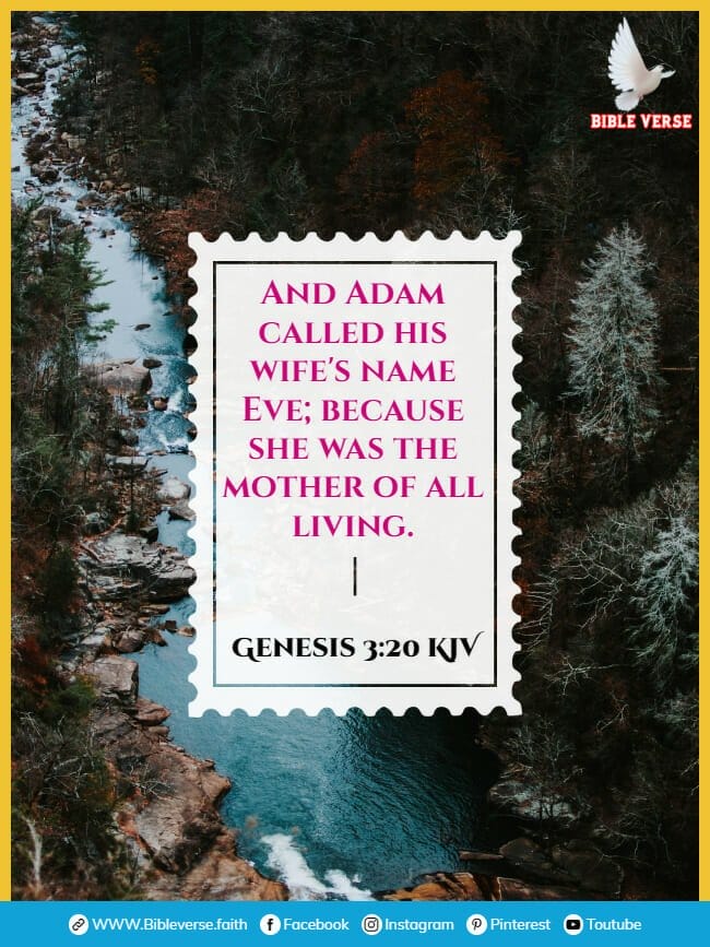 genesis 3 20 kjv bible verses about mothers and daughters images