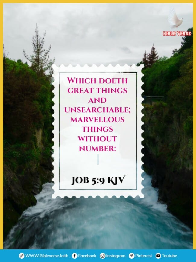job 5 9 kjv bible verse for miracles