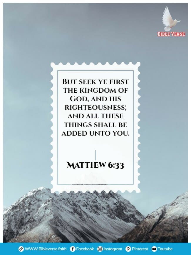 matthew 6 33 bible verses about contentment