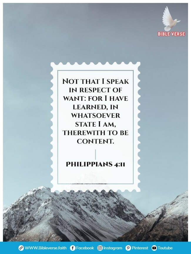 philippians 4 11 bible verses about contentment