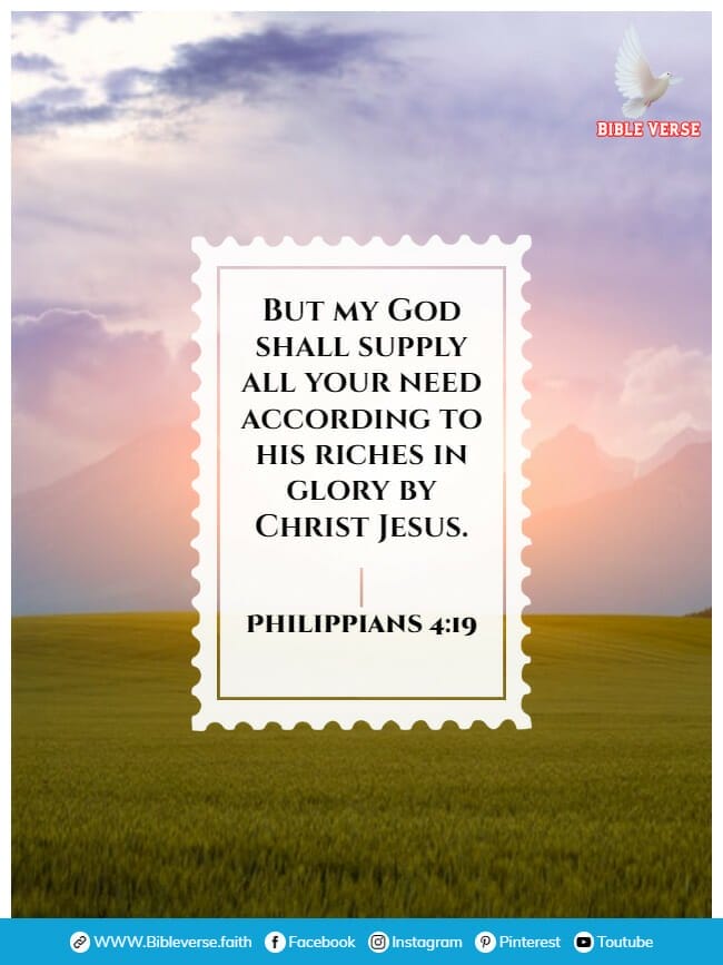 philippians 4 19 bible verses about contentment