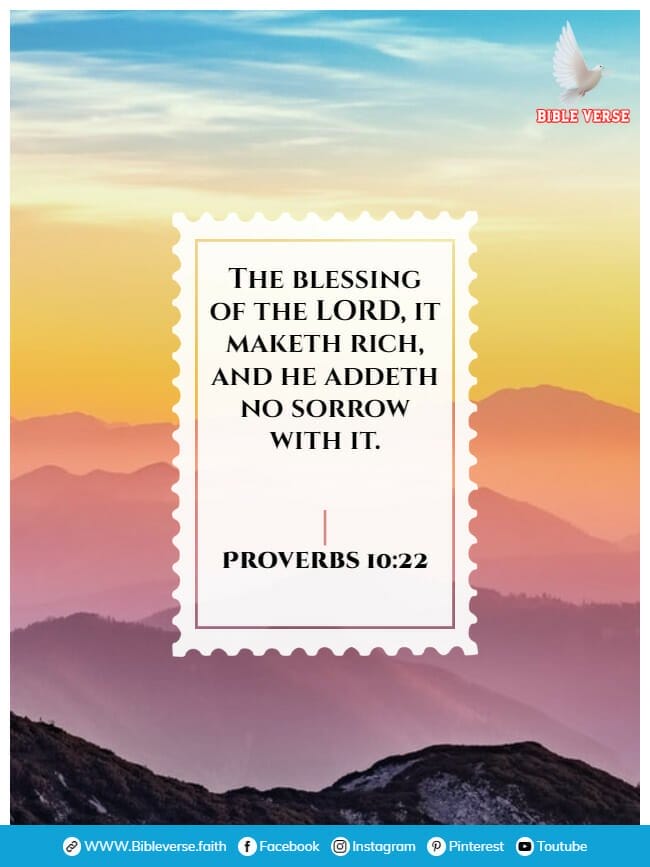 proverbs 10 22 bible verses about contentment