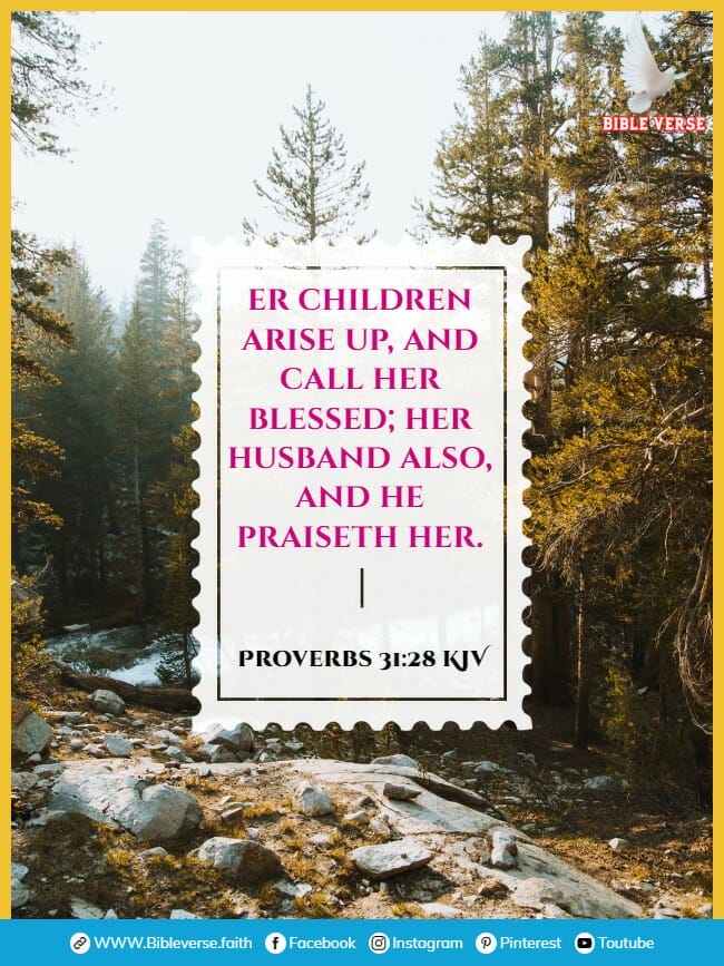 proverbs 31 28 kjv bible verses about mothers and daughters