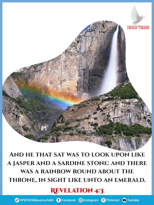 revelation 4 3 bible verses about rainbows images