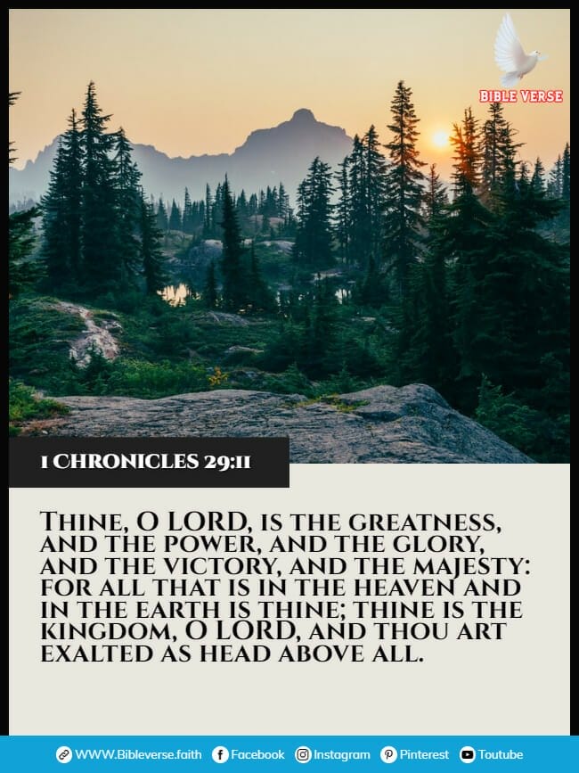 1 chronicles 29 11 bible verses about victory over enemies images