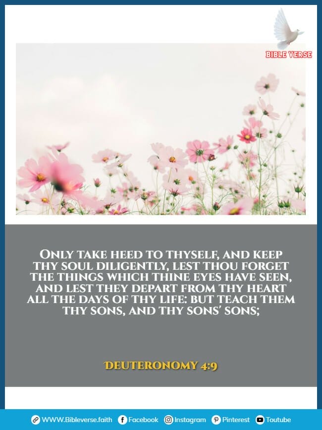 deuteronomy 4 9 bible verses about grandparents love images