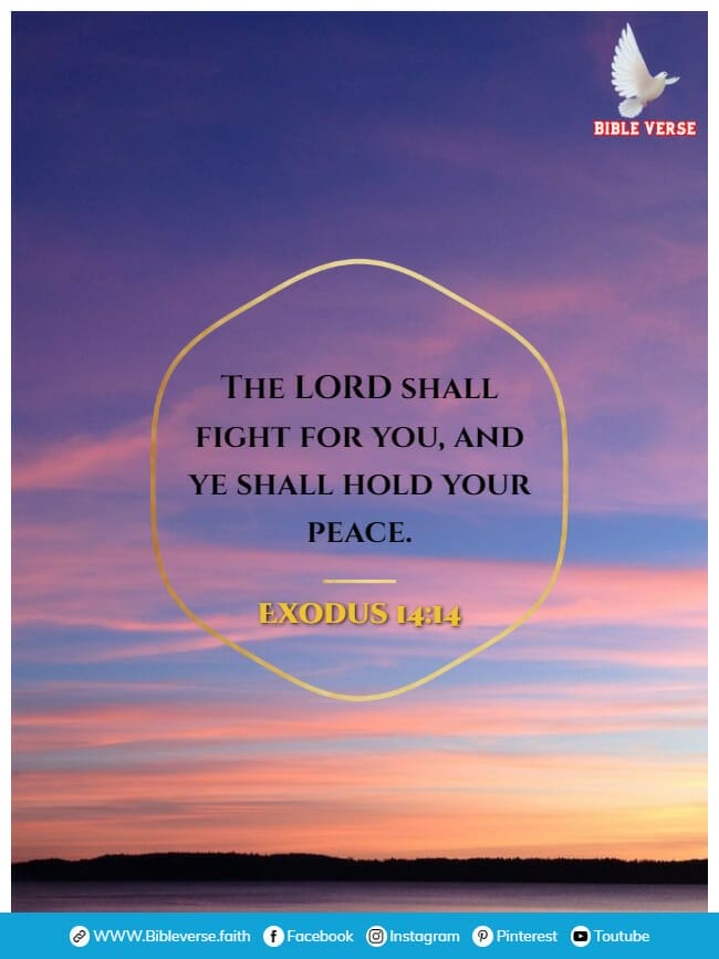 exodus 14 14 bible verses about protection from enemies images