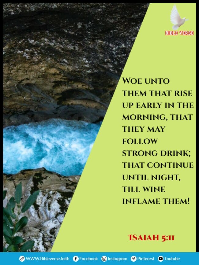isaiah 5 11 bible verses about alcohol abuse