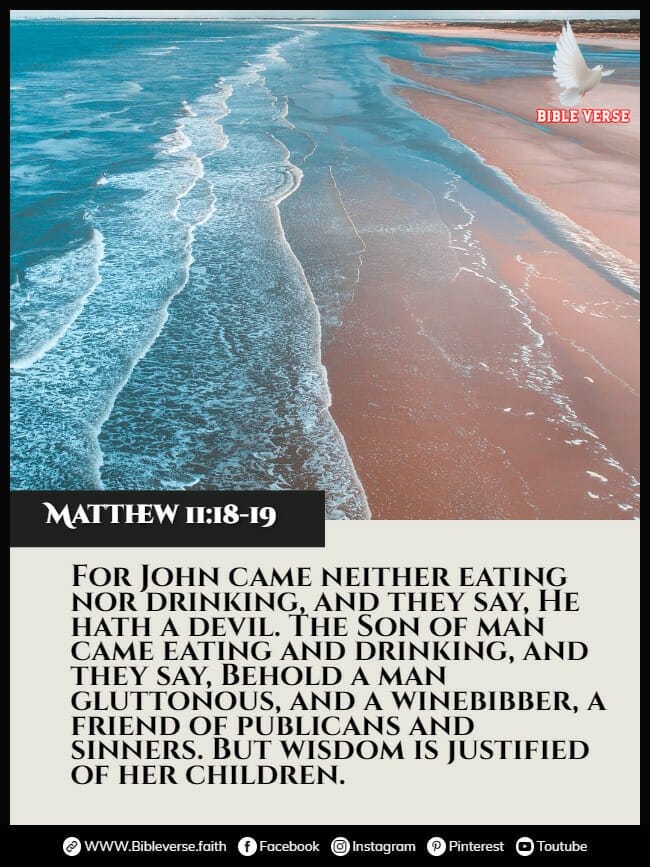 matthew 11 18 19 alcohol in the bible