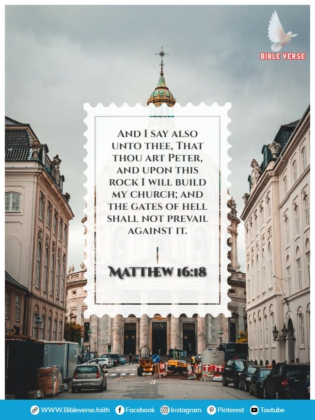 matthew 16 18 bible verse about church building
