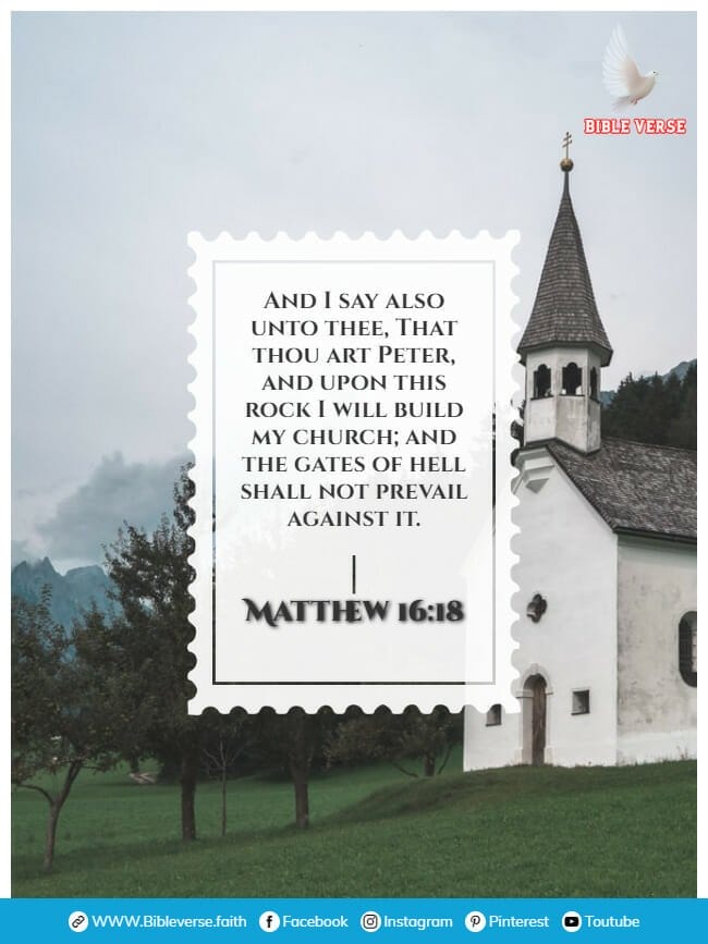 matthew 16 18 bible verses about church