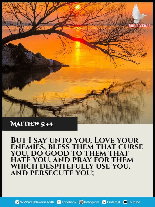 matthew 5 44 bible verses about loving your enemies images