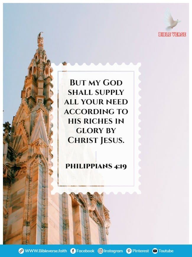 philippians 4 19 bible verses about giving to the church