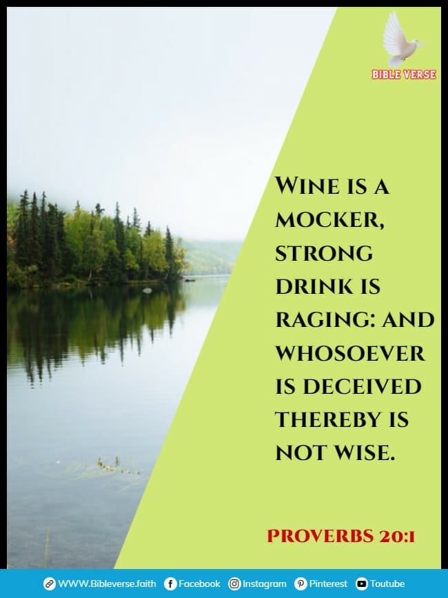 proverbs 20 1 bible verses about alcohol abuse