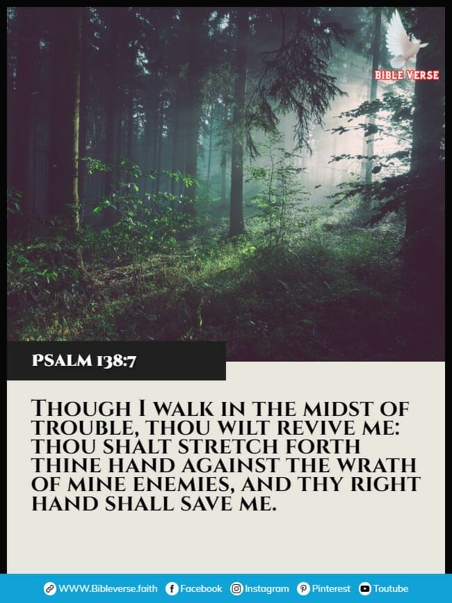 psalm 138 7 bible verses about enemies images